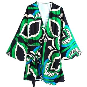 Sunday Up Wrap Dress w/ Dolman sleeves Size M